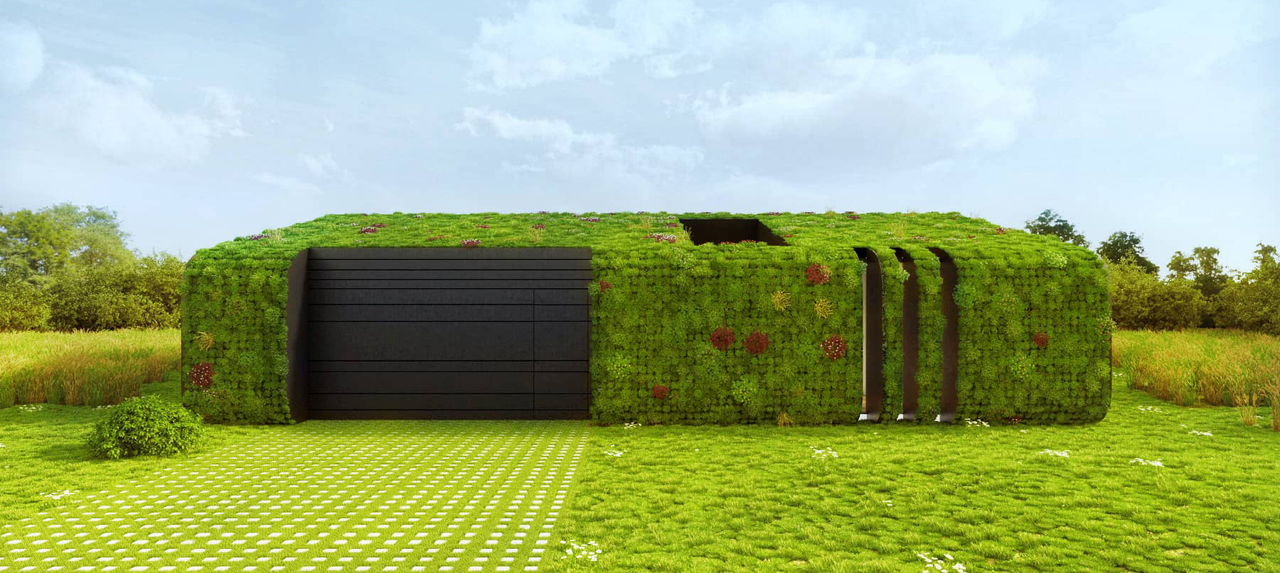 Green Nest House by ON-A - bioarquitectura diseño 100% sostenible casas prefabricadas ecológicas de madera arquitectura verde